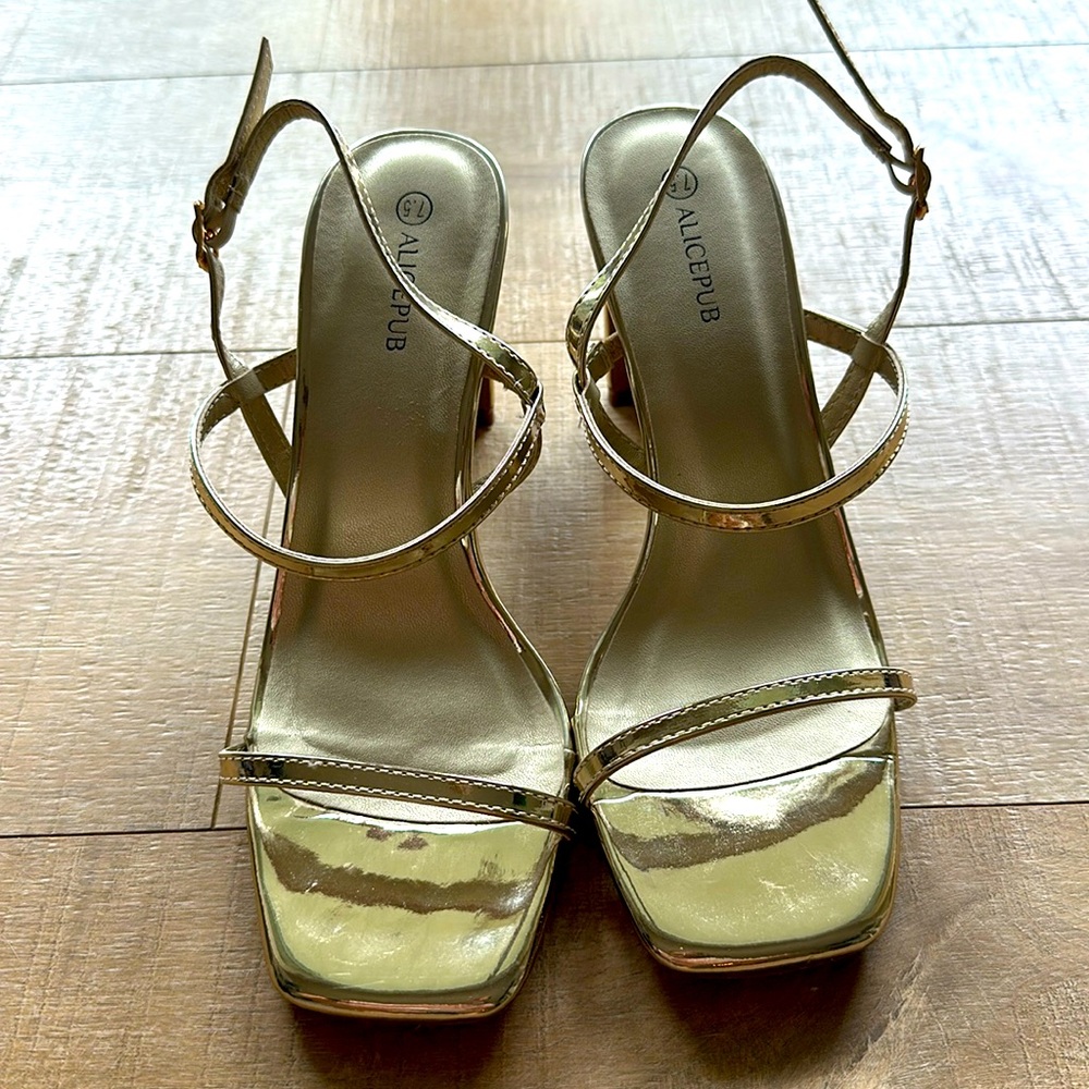 Gold heels